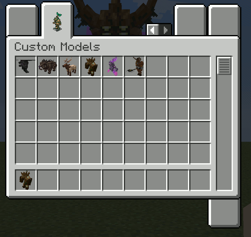 Models Image of a model in the build world